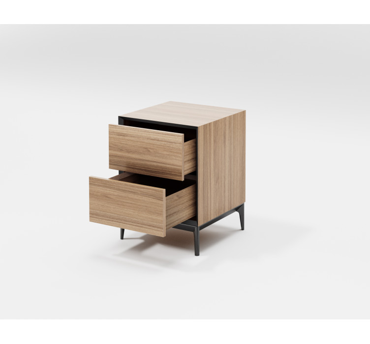 Пряма приліжкова тумба Delta 1 Wood2